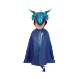Great Pretenders Azure the Metallic Dragon Cape-57183 3-4-Pumpkin Pie Kids Canada