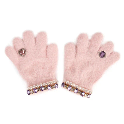 Great Pretenders Boujee Bijou Gloves Light Pink-22710-Pumpkin Pie Kids Canada