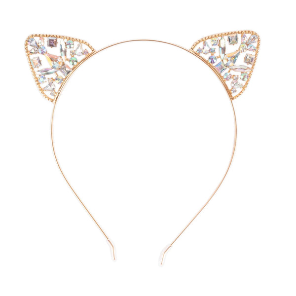 Great Pretenders Boutique Cat Ear Headband-Pumpkin Pie Kids Canada