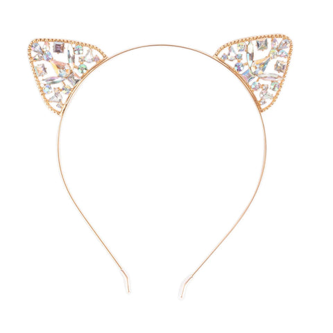 Great Pretenders Boutique Cat Ear Headband-Pumpkin Pie Kids Canada