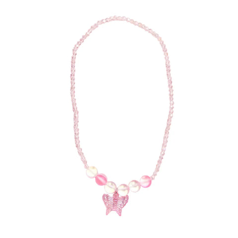 Great Pretenders Boutique Holo Pink Crystal Necklace-Pumpkin Pie Kids Canada