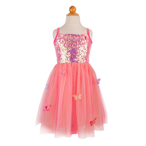 Great Pretenders Butterfly Bliss Dress - Hot Pink-Pumpkin Pie Kids Canada