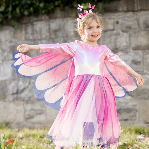 Great Pretenders Butterfly Twirl Dress with Wings - Pink-Pumpkin Pie Kids Canada