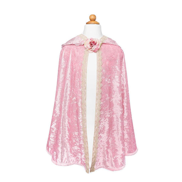 Great Pretenders Deluxe Pink Rose Princess Cape-52015-Pumpkin Pie Kids Canada