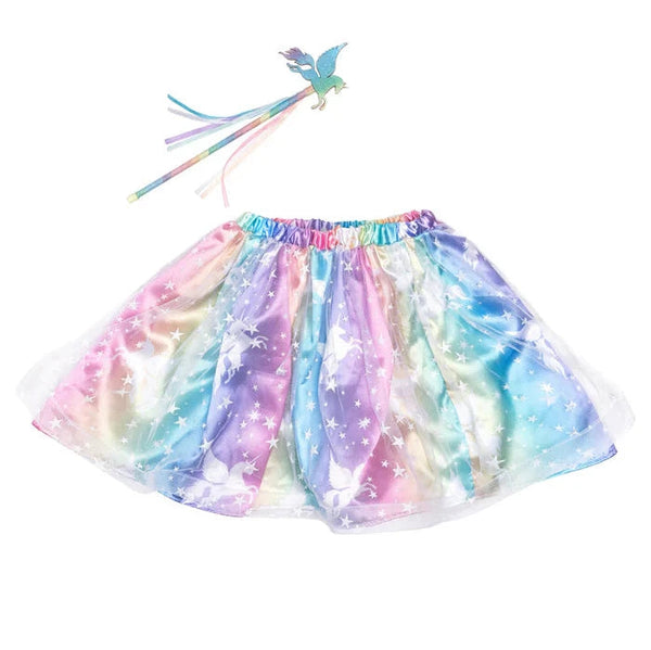 Great Pretenders Enchanted Unicorn Skirt & Wand-40925-Pumpkin Pie Kids Canada