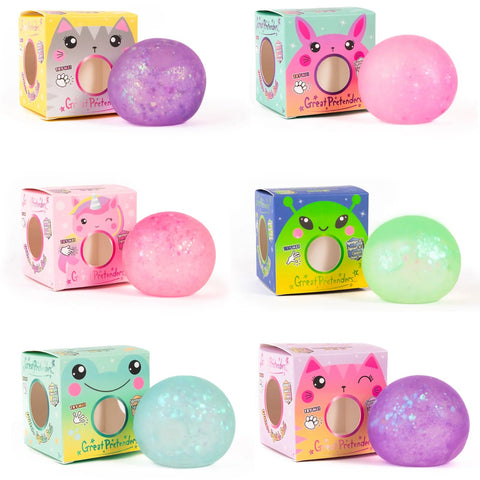 Great Pretenders Glitter Squishy Balls - Assorted-82700-Pumpkin Pie Kids Canada