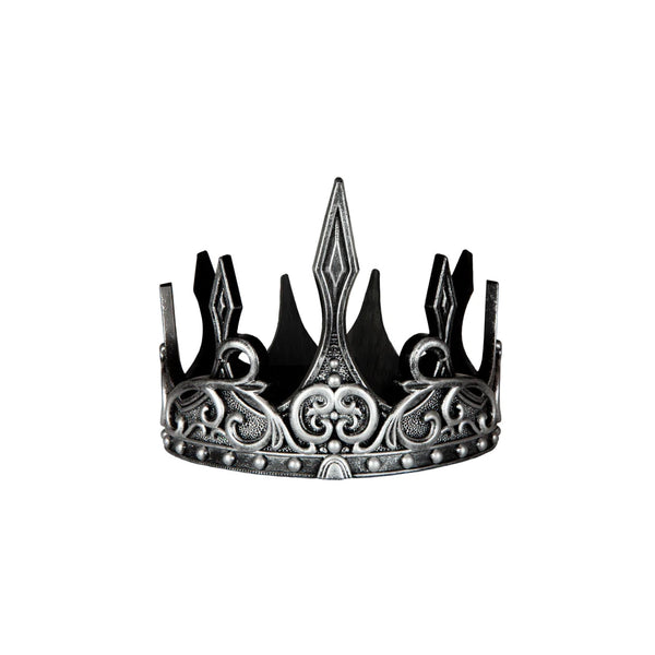 Great Pretenders Medieval Crown - Silver/Black-Pumpkin Pie Kids Canada