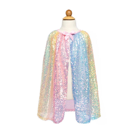 Great Pretenders Ombre Sequins Cape-51125-Pumpkin Pie Kids Canada