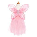 Great Pretenders Pink Sequins Butterfly Dress-32315 5-7-Pumpkin Pie Kids Canada