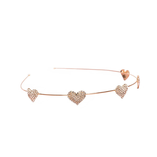 Great Pretenders Rhinestone Heart Headband-Pumpkin Pie Kids Canada