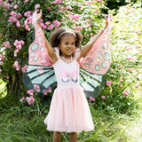 Great Pretenders Sequins Secret Butterfly Twirl Dress & Wings-32905-Pumpkin Pie Kids Canada