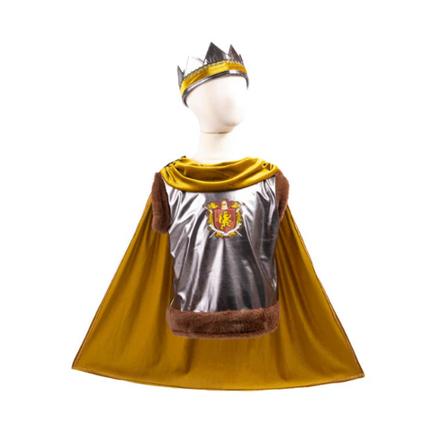 Great Pretenders Sir Wolfheart Tunic, Cape & Crown-61855-Pumpkin Pie Kids Canada