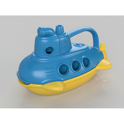 Green Toys Bubbling Submarine-MSUBB-1826-Pumpkin Pie Kids Canada