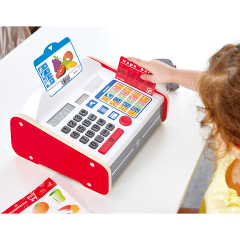 Hape Beep 'n' Buy Cash Register-E3184-Pumpkin Pie Kids Canada