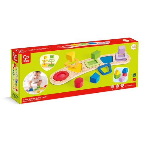 Hape Colour & Shape Sorting Puzzle-Pumpkin Pie Kids Canada