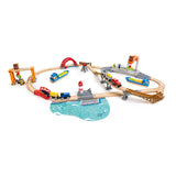 Hape Lift & Load Harbour Rail Set-Pumpkin Pie Kids Canada