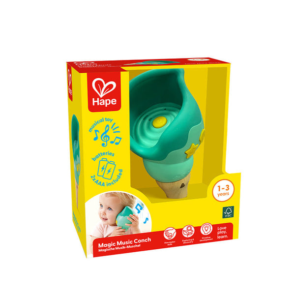 Hape Magic Music Conch-E0637-Pumpkin Pie Kids Canada
