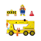 Hape Mobil Crane & Construction Set-E3083-Pumpkin Pie Kids Canada
