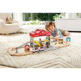 Hape Portable Train Station Set-E3877-Pumpkin Pie Kids Canada