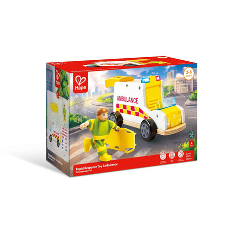 Hape Rapid Response Ambulance-E3091-Pumpkin Pie Kids Canada