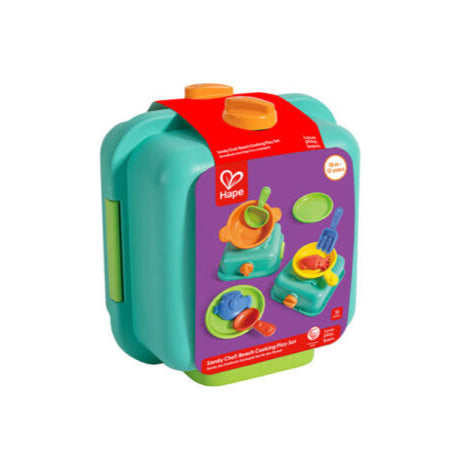 Hape Sandy Chef: Beach Cooking Play Set-E4106-Pumpkin Pie Kids Canada