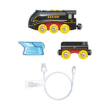 Hape Steam & Whistle Train Set-Pumpkin Pie Kids Canada