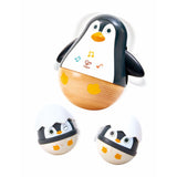 Hape Wobbling Penguin Family-E0136-Pumpkin Pie Kids Canada