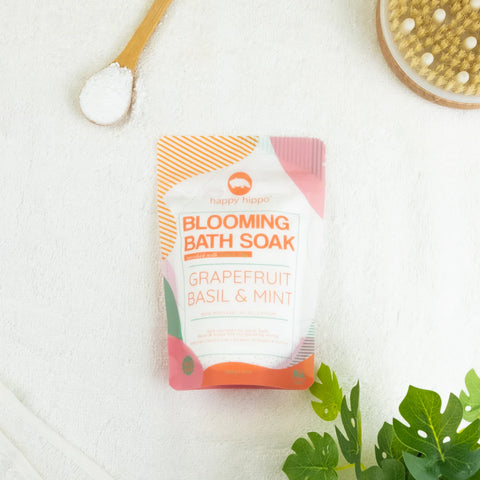 Happy Hippo Blooming Bath Soak - Grapefruit Basil & Mint-665987206069-Pumpkin Pie Kids Canada