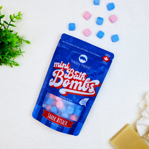 Happy Hippo Mini Bath Bombs - Shark Attack-Pumpkin Pie Kids Canada