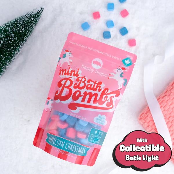 Happy Hippo Mini Bath Bombs - Unicorn Christmas-665987208476-Pumpkin Pie Kids Canada