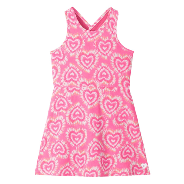 Hatley Active A-line Dress - Candy Hearts Pink-Pumpkin Pie Kids Canada