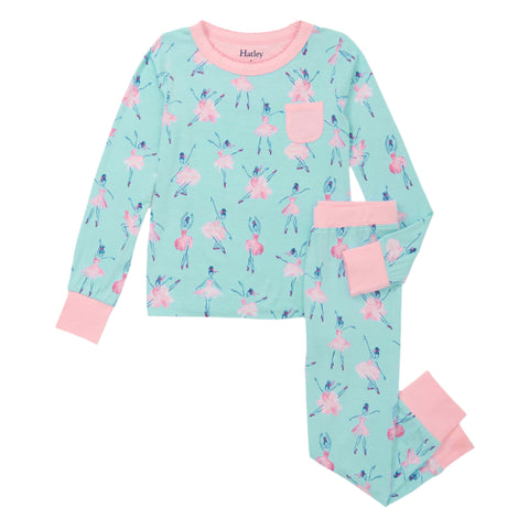 Hatley Bamboo Pajama Set - Ballet School-F25BBK1765 4-Pumpkin Pie Kids Canada