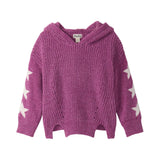 Hatley Chenille Pullover Sweater - Radiant Orchid-Pumpkin Pie Kids Canada