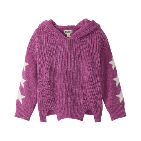 Hatley Chenille Pullover Sweater - Radiant Orchid-Pumpkin Pie Kids Canada