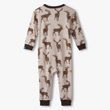 Hatley Coverall - Pine Brush Stags-Pumpkin Pie Kids Canada