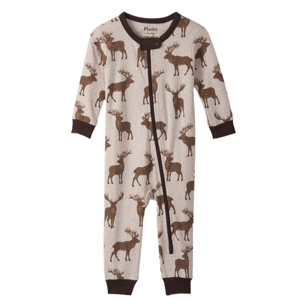 Hatley Coverall - Pine Brush Stags-Pumpkin Pie Kids Canada