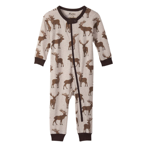 Hatley Coverall - Pine Brush Stags-Pumpkin Pie Kids Canada