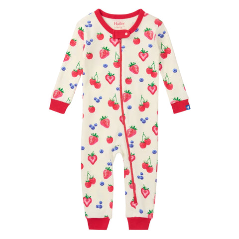Hatley Coverall Sleeper - Summer Berries-S26SBI1575 0-3M-Pumpkin Pie Kids Canada