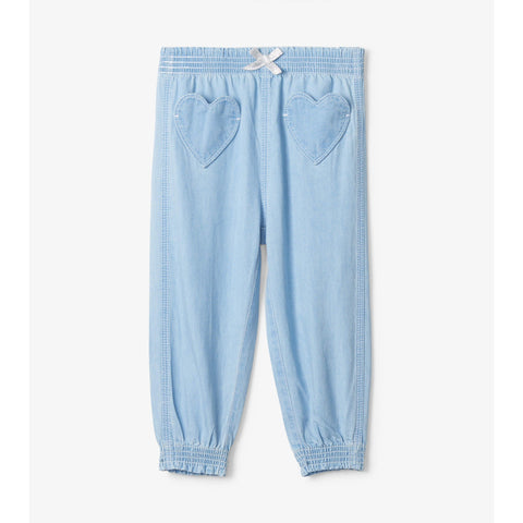 Hatley Everywhere Pants - Lightweight Denim-S00LDT1464 9-12M-Pumpkin Pie Kids Canada