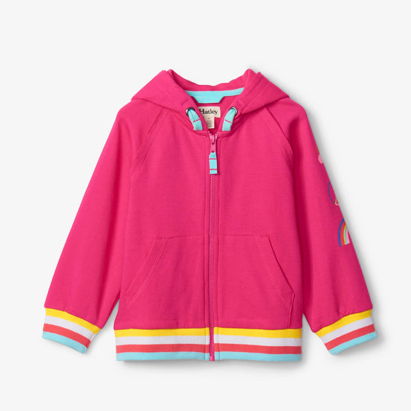 Hatley Full Zip Hoodie - Fuschia Purple-S23FPK1635 3-Pumpkin Pie Kids Canada