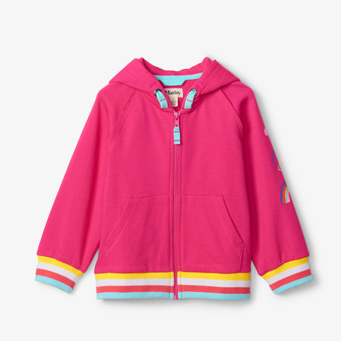 Hatley Full Zip Hoodie - Fuschia Purple-S23FPK1635 3-Pumpkin Pie Kids Canada