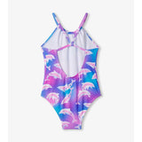 Hatley Gather Front Swimsuit - Airbrush Dolphins-S25ADK1381 2-Pumpkin Pie Kids Canada