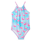 Hatley Gather Front Swimwsuit - Whimsical Flamingos-S26WFK1381 4-Pumpkin Pie Kids Canada