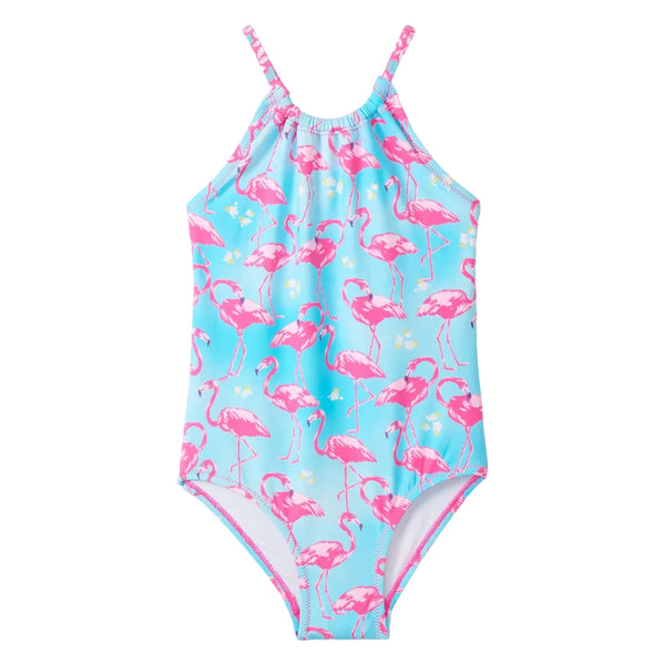 Hatley Gather Front Swimwsuit - Whimsical Flamingos-S26WFK1381 4-Pumpkin Pie Kids Canada