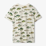 Hatley Graphic Top - Real Fish-Pumpkin Pie Kids Canada