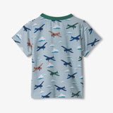 Hatley Henley Top - Airplanes-Pumpkin Pie Kids Canada