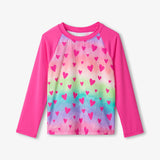 Hatley L/S Rashguard - Kaleidoscope Hearts-Pumpkin Pie Kids Canada