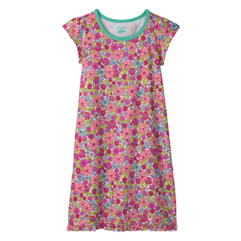 Hatley Nightdress - Groovy Flowers-Pumpkin Pie Kids Canada