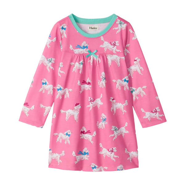 Hatley Nightdress - Poodle Pups-F26PPK1241 3-Pumpkin Pie Kids Canada