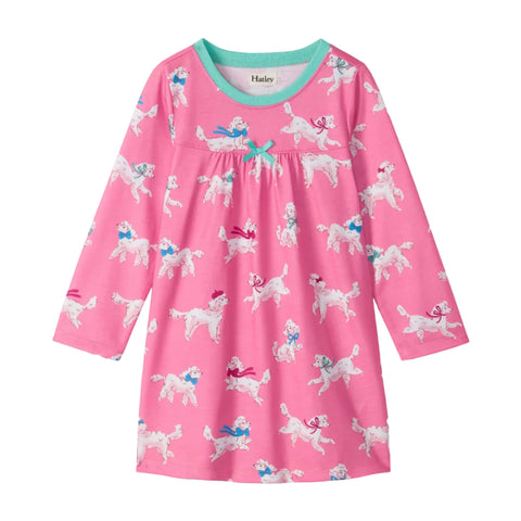 Hatley Nightdress - Poodle Pups-F26PPK1241 3-Pumpkin Pie Kids Canada